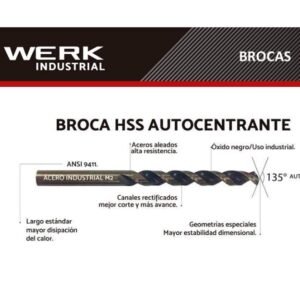 Broca Hss autocentrante