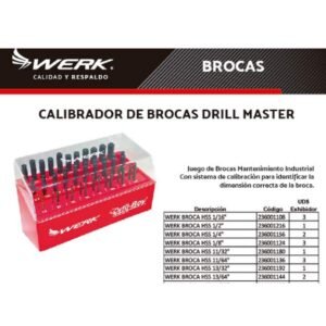 Calibrador de brocas drill